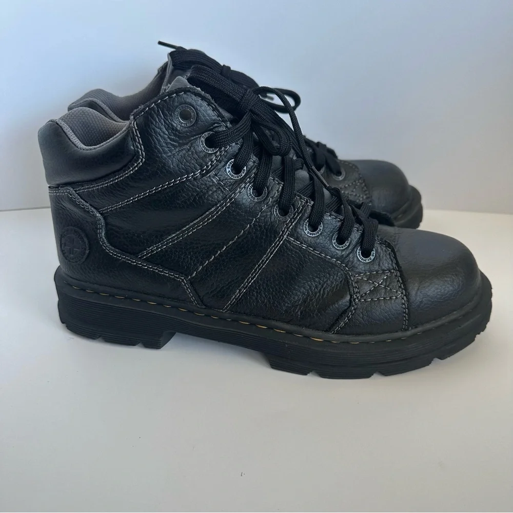 Dr martens harrisland men’s black leather lace up ankle boots